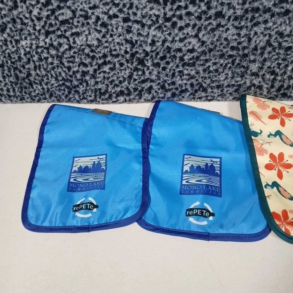 ChicoBag Snack Time Bags Unisex Blue Floral Reusable Food Storage